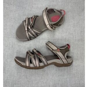 Teva Tirra Sandals Gray Pink Hiking Water Outdoor Sport Gorpcore Women's Size 7